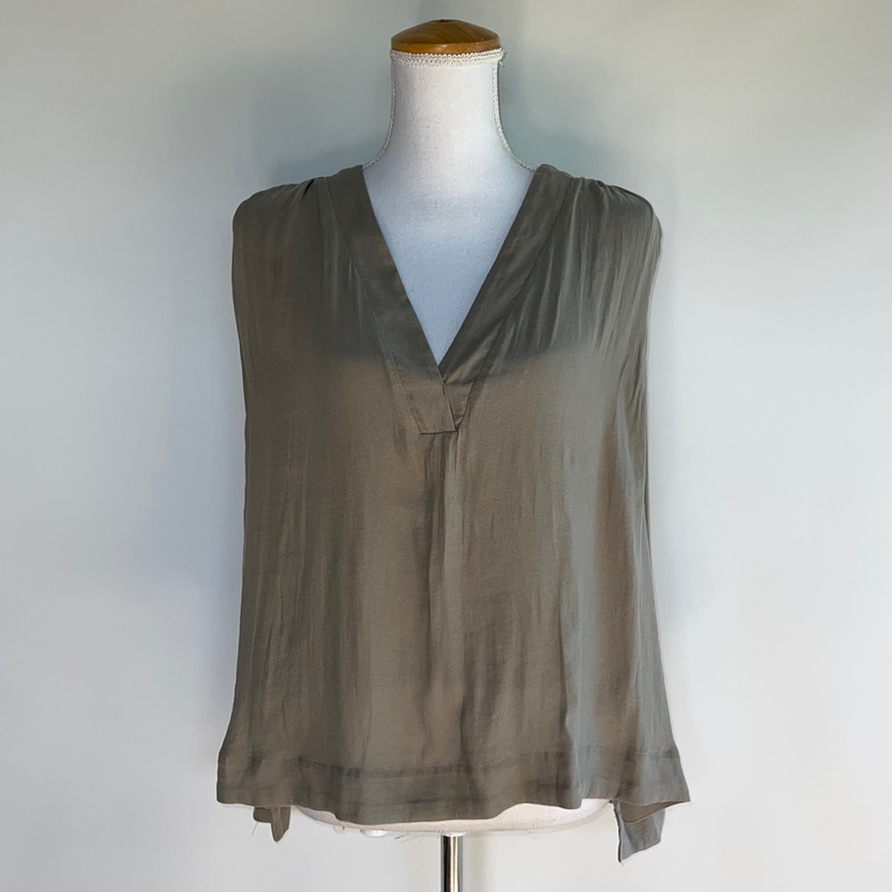 Free People Draped V Neck Top - sz M